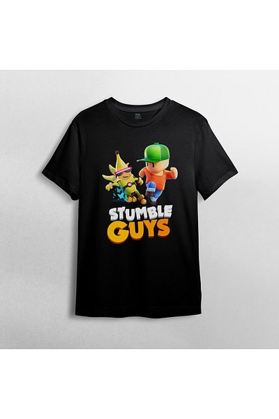 Pixxa Μπλουζάκι από 100% βαμβάκι Stumble Guys Crew Neck Model 6
