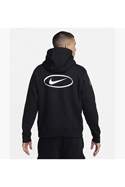 Nike Sportswear Global Moto Sports Kapşonlu Siyah Sweatshirt