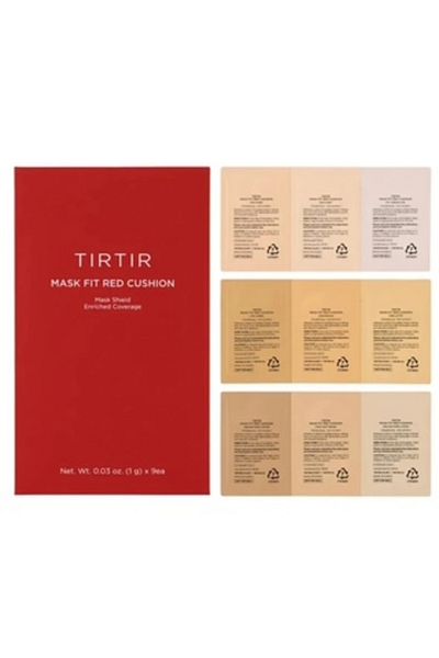 TIRTIR Tırtır Mask Fit Red Cushion Foundation Sample Kit - 24N Latte, 25N Mocha, 27N Camel