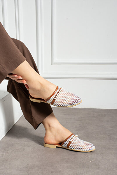 topukludünyası Жіночі тапочки з мереживом і перлами