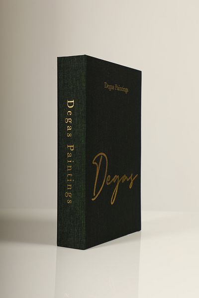 irayhomedecor Fabric Covered Green Degas Decorative Book Box