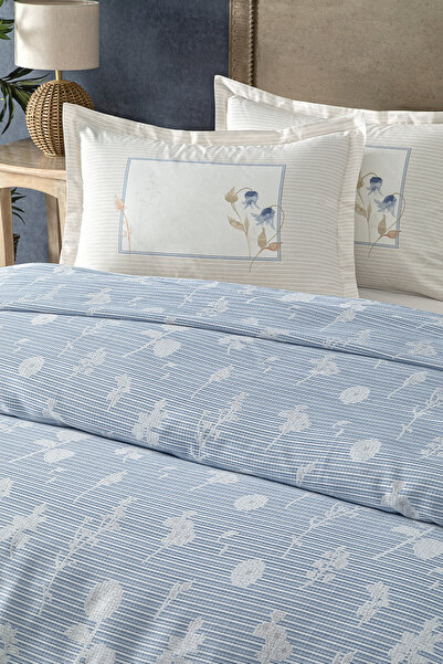 Puffy Bella Single Blue Pique Set