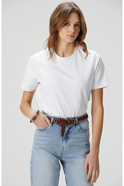 Network Beyaz Basic T-shirt