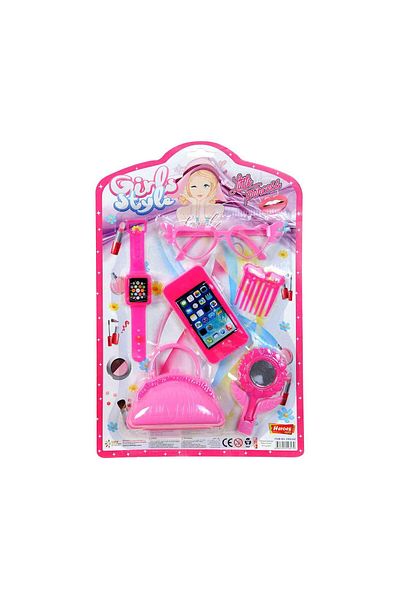 hak-iş oyuncak Beauty Set with Phone and Clock in Color Chart