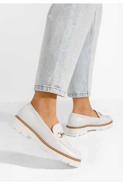 B T Shoes Mocasini dama eleganti Aelle albi
