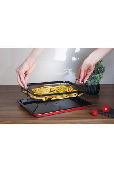 Berlinger Haus Plech na pečení s nepřilnavým povrchem a kovem. Vínový košík Metallic Line 32,5x24,5x2 cm