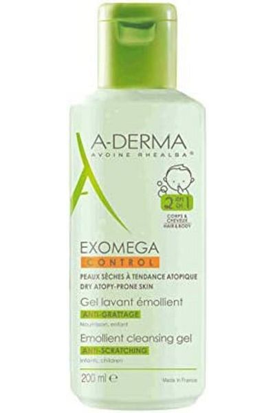 A-DERMA جل التنظيف المرطب ADERMA Exo-Mega Control (200 مل)