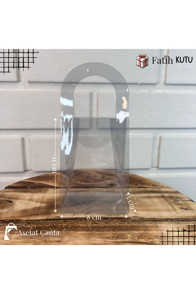 Fatih Kutu 11x8x5 Asetat Çanta [ İSAS-Demonte 10 Adet]