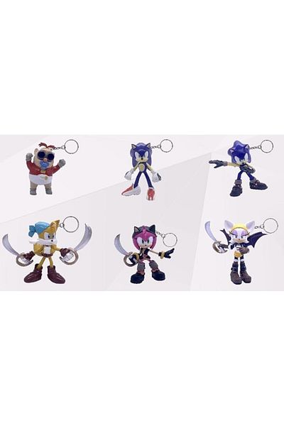 Sonic سلسلة مفاتيح على شكل نفطة 2.5 متنوعة.