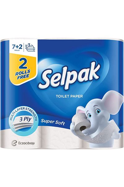Selpak Toilet Paper - 3 Ply - 9 Rolls