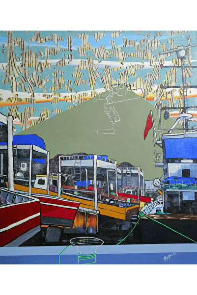 artoloji Uğur Akın - Untitled 108 - 2021 - Tuval üzerine akrilik boya - 130x1...