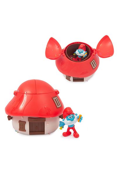 NillyToys Puf38000 Smurfs Surprise Mushroom House Play Set