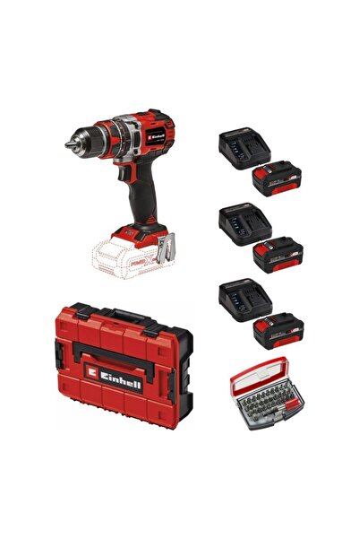 Einhell Tp-Cd 18/50 Li-I Bl Solo Akülü Vidalama Seti + 3 x 4 Ah Starter Kit (...