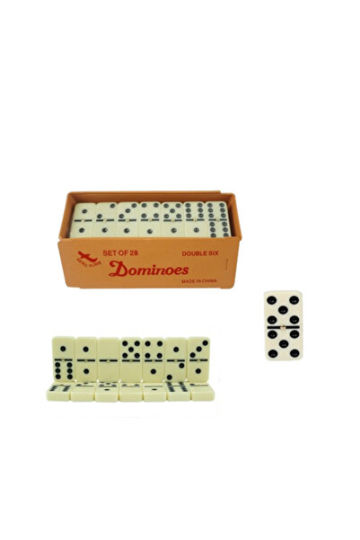 Other لعبة الدومينو الكلاسيكية - علبة بلاستيكية صغيرة، ٢٨ قطعة