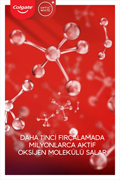 Colgate Optic White Oxygen Aktif Oksijen Teknolojisi Beyazlatıcı Diş Macunu 75ml + Fırça Kabı