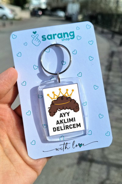 SARANG Breloc cu cadru transparent - Ayy, o să-mi dai probleme cu mintea, Prinț.