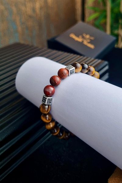dergah tesbih Jasper Cap-langözü Natural Stone Bracelet