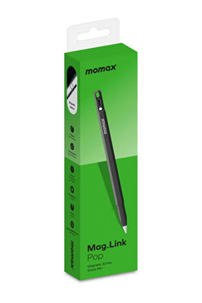 Momax MAG Link Pop Magnetic Active Stylus Pen easy charging via USB-C - Black