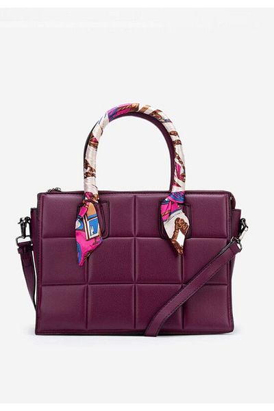 B T Shoes Selenite purple handbag