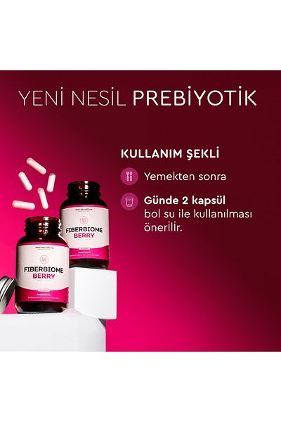 Next Microbiome Fiberbiome Berry - Food Supplement Containing Prebiotics