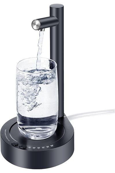 COOYA Smart Office Desktop Water Dispenser, Universal Water Bottle Automatic Water Pump, USB Charging