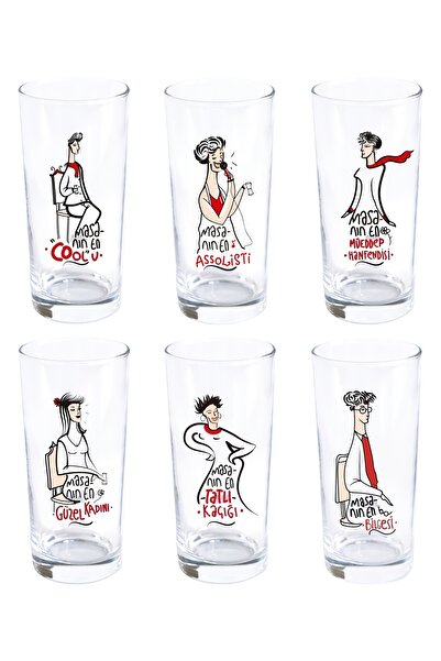 Anason İşleri Masanın Enleri, Klasik Rakı Kadehi 6'lı Set