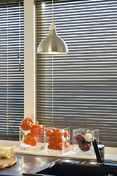 EVRN Antrasit Alüminyum Jaluzi Perde (25 MM)