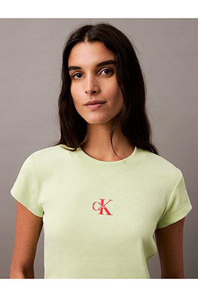 Calvin Klein Kadın Sarı Tişörtler