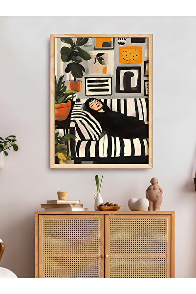 woodhomeworks Tek Bohem Salon Ofis Dekor Tablo Ttk