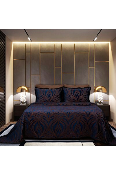 Lidoma Home ALYONA SONIL CIFT KISILIK țesătură pichet SET ALBASTRU ÎNCHIS