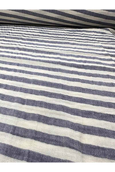 SOLUTE % 100 doğal çizgili müslin