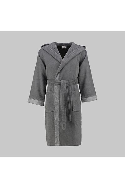 Sarev Street Anthracite 100% βαμβακερό μπουρνούζι μεγάλου μεγέθους
