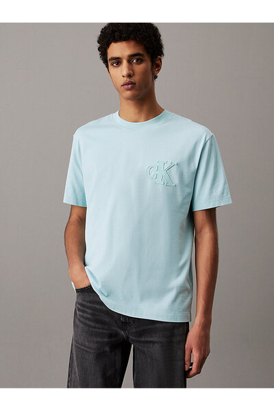 Calvin Klein Erkek Mint Yeşili Kısa Kollu Tişört