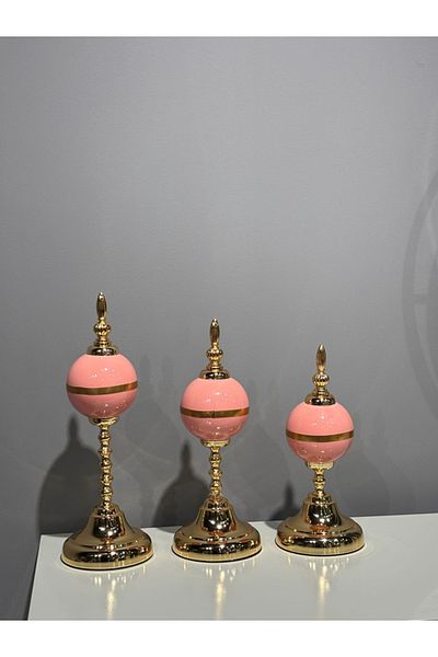 Bellona Pink Ceramic Decorative Set of 3