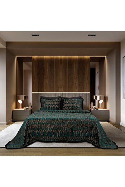 Lidoma Home طقم هاريسون سونيل ثنائي اللون من نوع بيكيه باللون الأخضر