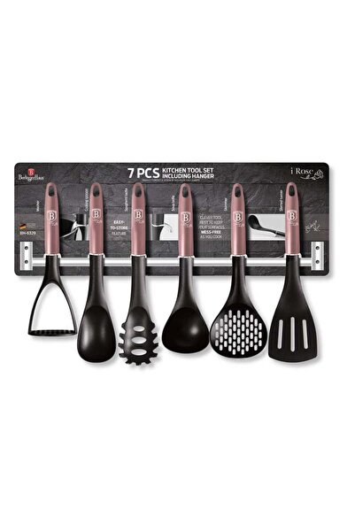 Berlinger Haus Kitchen utensils with wall mount 7 pcs I-Rose Edition