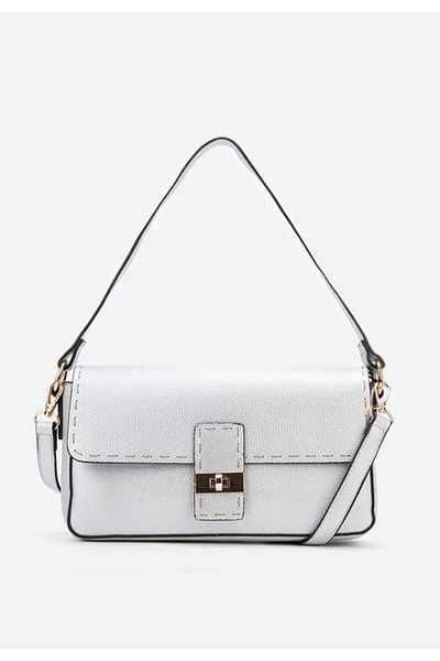 B T Shoes Geanta de mana Emilea argintie