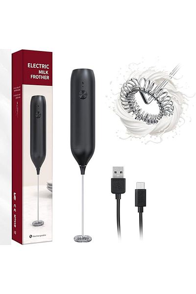 MIBRU Mini Type-C Rechargeable Milk Frother – For Lattes, Cappuccinos & Hot Chocolate