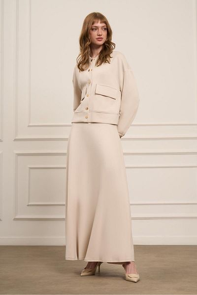 FTZ WOMEN Women's Skirt Suit Beige 31072