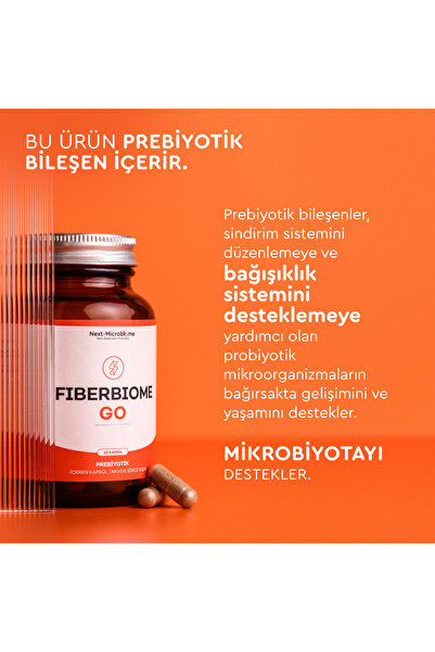 Next Microbiome Fiberbiome-GO Prebiyotik İçeren Takviye Edici Gıda