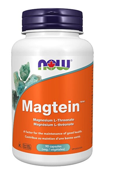 Now Magtein Magnesium L-Threonate 90 Veg Capsules, 90 G