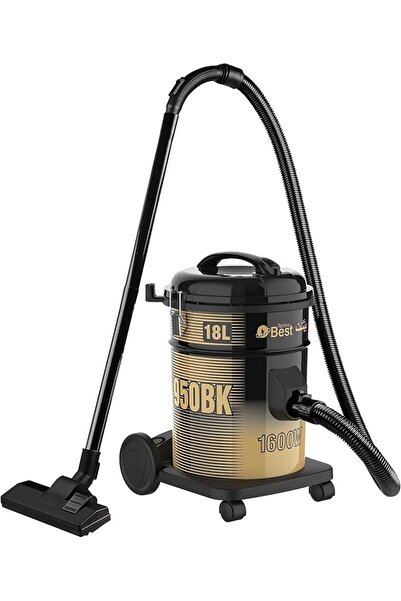 Techno Best مكنسة كهربائية أسطوانية بقوة 1600 واط، سعة 18 لترًا - BVC-018