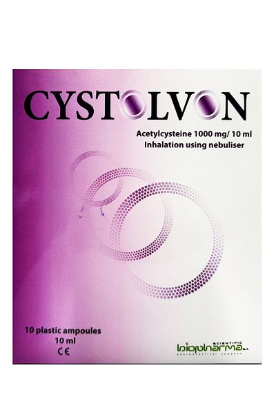 GioPHarma Cystolvon Solution 10 Plastic Ampoules X 10 Ml, Inhalation Using Nebuliser
