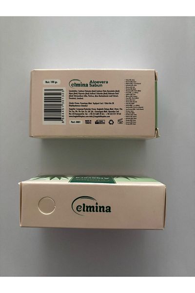 Elmina Elminaaloevera Soap 100Gr.X 2 Pieces