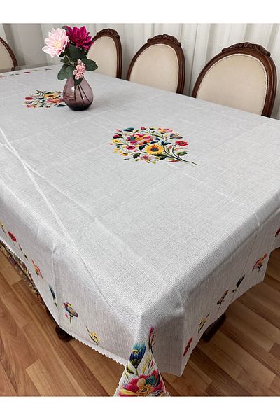 Madame Clean Home Τραπεζομάντηλο Luxury Stain Resistant 160x220 Asmin Grey