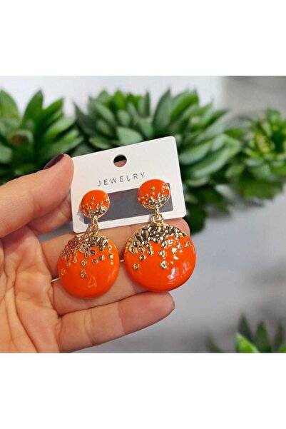 Satori Design Gold Detaylı Sallantılı Küpe