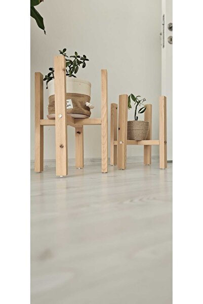 ÇağlaDesign Ahşap Dekoratif Saksı Altlığı 40*50 cm