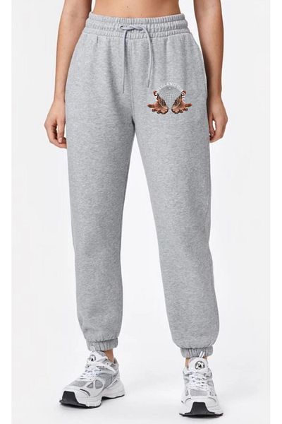 RPT MODA ΦΟΡΜΑ JOGGER ΜΕ Άνετο ΕΛΑΣΤΙΚΟ ΠΟΔΙ ΤΣΕΠΕΣ ΧΕΡΙ ΠΑΓΚΟΣΜΙΟ ΕΚΤΥΠΩΜΕΝΟ JOGGER ΠΑΝΤΕΛΟΝΙ