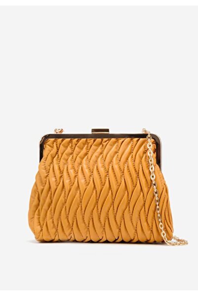 B T Shoes Geanta plic Svilena galbena