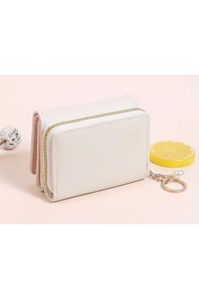 ELİŞİ MODA Convenient Mini Women's Wallet with Zipper, Magnet, Gift, Suitable for Daily Use